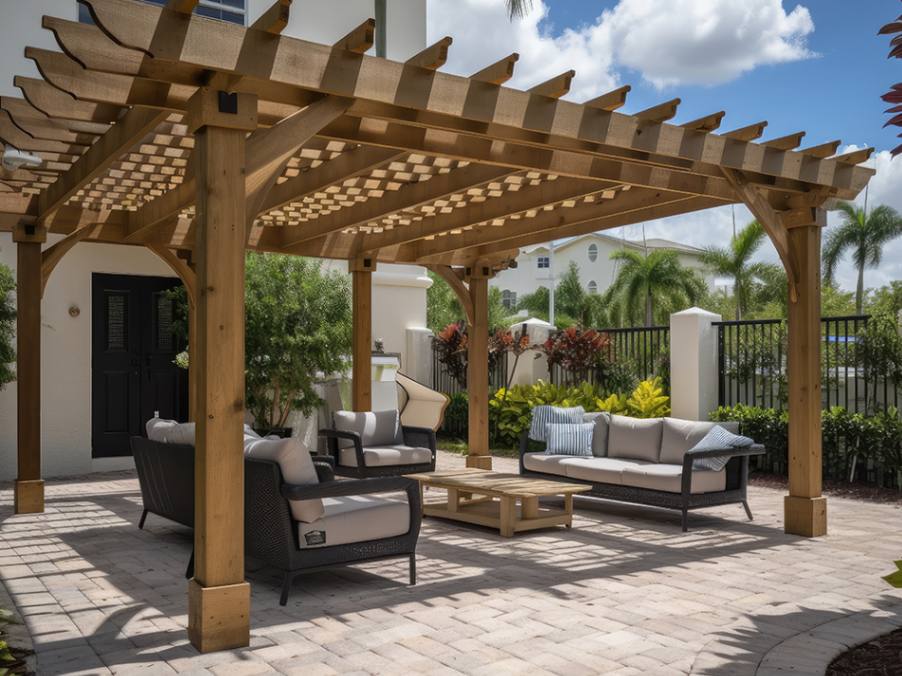 Pergola cleaning services